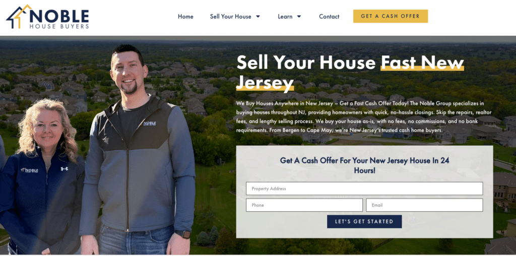 Step 1 Cash Home Offer Form
